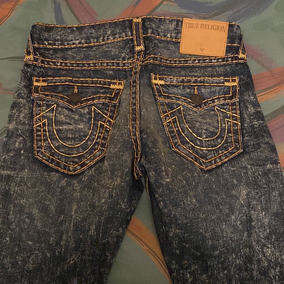True religion jeans. Blue with a mix of a little gold - Picture 3 of 3